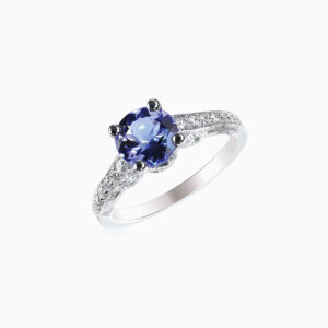 Sapphire wedding engagement ring