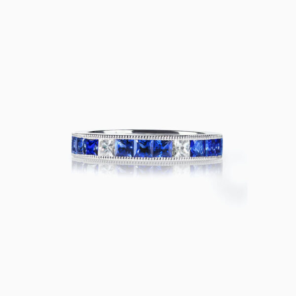 Blue gemstone anniversary ring - Image 3