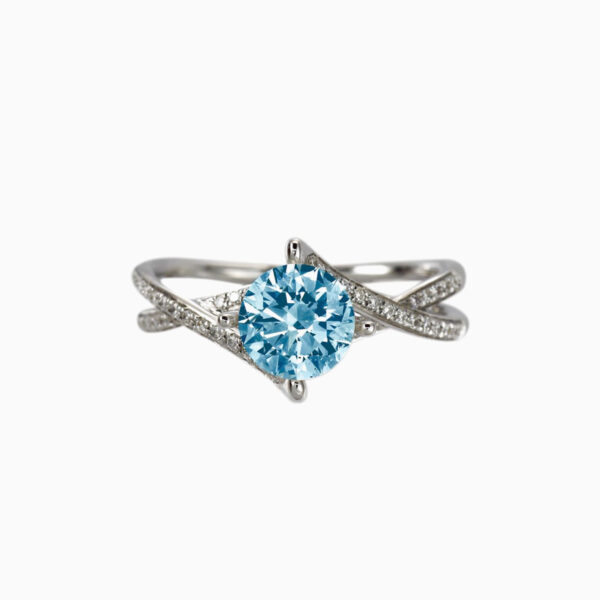 Diamond bridal wedding ring - Image 2