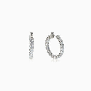 Diamond bridal earrings