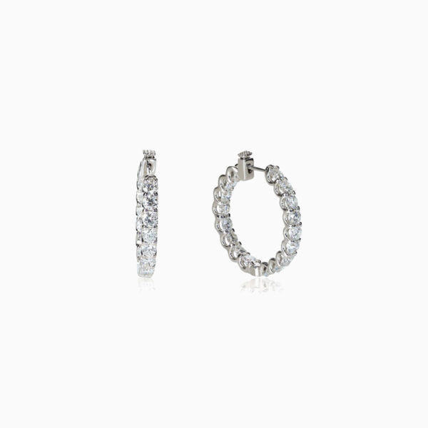 Diamond bridal earrings