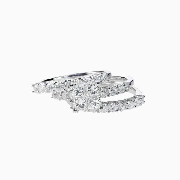 Diamond solitaire wedding ring