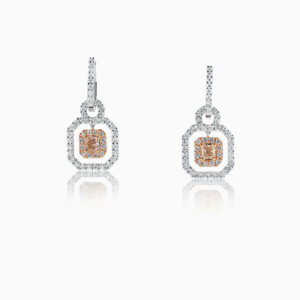Gold diamond earrings
