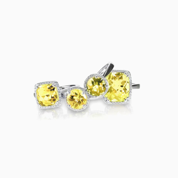 Yellow topaz gemstone rings - Image 2
