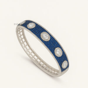 Elegant American Diamond Blue Bracelet