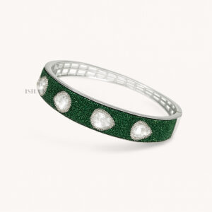 Elegant American Diamond Green Bracelet